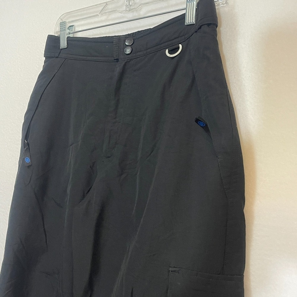 Slalom Youth Insulated Ski Snowboard‎ Pants Boys Girls Black Large Adj waist - Picture 2 of 7